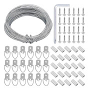 YuGtcen Bildhängande Tråd, 20 meter Bildhängande Tråd Kit, Bildtråd, d