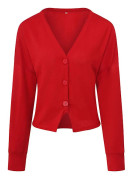 Bomulls V-ringad Damkofta Mode Design Lös Enfärgad Casual Cardigan 15 Färger