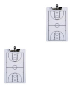 1/2 Basket Coaching Brädspelsplan Demonstration Bärbar 2Set