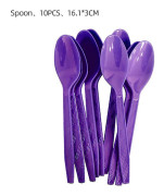 Onsdag Addams filmtema Födelsedagsfestdekorationer spoon 10pcs