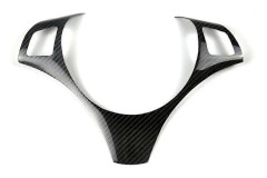 Äkta Kolfiber Bil Interiör Ratt Dekoration Skydd Trim För 3-serie E90 E92 E93 2005-2012