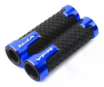 Kompatibel med HONDA VFR750 VFR800 VFR1200 VFR1200F VFR 750 800 1200 1200F Halkfria Motorcykelhandtag Handtag Handstyre Ändplugg - WELLNGS Blue