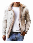 [LCS] Herr vinterplyschfodrad överrock Snygg och slät sömnad överrock för hemkontor, sammankomster eller shopping
