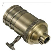Vintage Lamphållare, Boveution E26/E27 Retro Pendellamphållare för Enkel Installation och Högtemperaturbeständiga Applikationer, Praktisk och