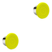 1/2/3/5 breda stålskålsdressingbehållare tätning salladsdressingkoppar Yellow lid 2PCS