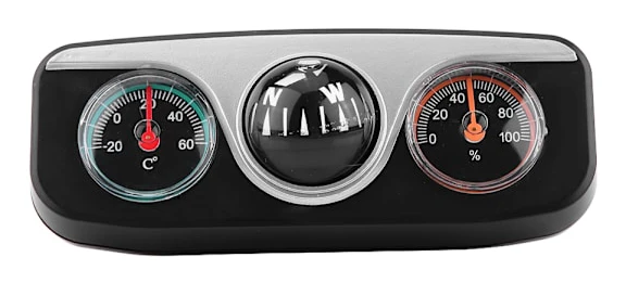 3 i 1 bil lastbil Dash Mount Navigationsriktning Kompass Termometer Hygrometer
