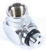 Dykadapter Mässing 360 Graders Vridbar Anslutning Låg Högtrycksslang Adapter för Scuba Regulator Adapter Tillbehör
