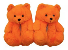 Nallebjörnstofflor, plyschfodrade, förtjockade bomullsfodrade tofflor för hemmabruk 24cm Children's (30-36)