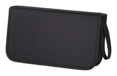Hama CD/DVD Nylon Wallet 104 - Plånbok för CD-/DVD-skivor - 104 skivor - 600D-nylon - svart, blå