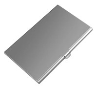 Smidig korthållare i aluminium - Slim - Silver - Plånbok Silver