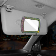 Bilsolskyddsdekorationsspegel Auto Kvinnors Smink Spegel flerfärgad multicolored