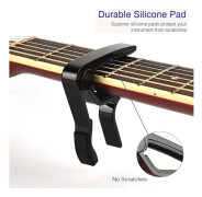 6 Plektrum för akustisk och elgitarr, ukulele, mandolin och banjo Svart