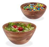 Salad bowl set of 2 acacia wood