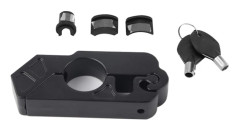 Motorcykelstyre Bromshandtags Lås - Universell CNC Aluminiumlegering Fordonssäkerhet - Svart