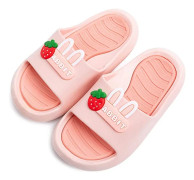Små barns sommarsandaler halkfria pojke flicka glid lätta strandvattenskor dusch pooltofflor----Rosa（34-35）