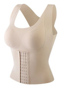 Kvinnor Andas Shapewear 4 i 1 främre spänne bröststöd bröststöd väst Skin Color M