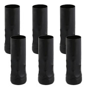 6 st Kristallkroneljusöverdrag Hylsa 25*80mm Svart WS5745