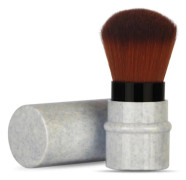 Kort Marmor Makeup Foundation Brush med Utsträckbar Handtag Rougepulverborste Blå