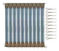 10 st Metall Interna Flexramar Retro för Myntplånböcker Väskor Pennfodral DIY Tillbehör