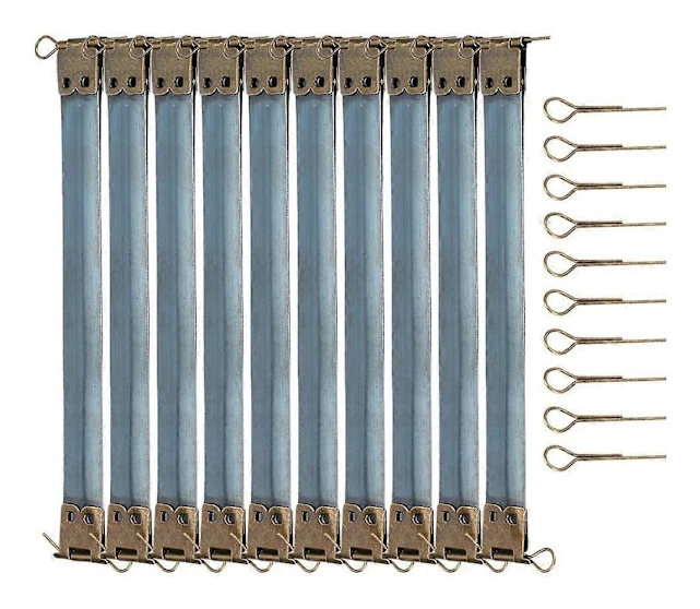 10 st Metall Interna Flexramar Retro för Myntplånböcker Väskor Pennfodral DIY Tillbehör