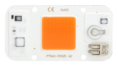 220V Högspänningsdriven Fri Ljuskälla 50W LED-Chip Integrerad Lampkula Fullspektrum Växtlampa