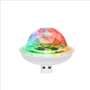 Mini USB Bolllampa USB Festlampa Bärbar Stroboskoplampa LED Dekorativ Billampa för Halloween Jul Familjefest