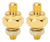 2 st Batteripoladapter Mässing Batteripoladapter Sidomonterat Laddningssystem Bult