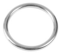 304 Rostfritt Stål Svetsad O-ring 5mm Linjediameter 45mm Innerdiameter Dykningstillbehör