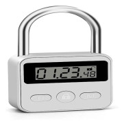 Metallisk tidslås - 99 timmars tidslås (Silver)-FA-