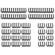 24 st serie/parti PC moderkort kabelkam 24Pin 8Pin 6Pin dator kabelkam Gesleeved upp till 3,4 mm svart