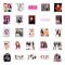 50 st Blackpink Jennie Kim Jisoo Lisa Rosé SK Gril Idol Group Graffiti Stickers