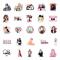 50 st Blackpink Jennie Kim Jisoo Lisa Rosé SK Gril Idol Group Graffiti Stickers