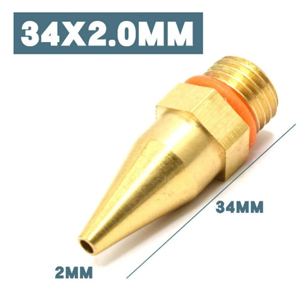 Limpistolmunstycke Smältlimpistolmunstycke 34X2,0MM (KONISK) 34x2.0mm(conical)