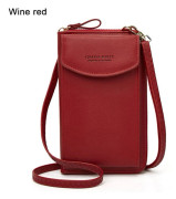 Axelremsväska Mobiltelefonväskor VINRÖD wine red