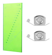 Sömnadsguide Linjal Set 3st, 2 Magnetiska Sömnadsguider och Sömnadsmåtts Linjal, sömnadsmätare för 1/8 till 2 tum - WELLNGS