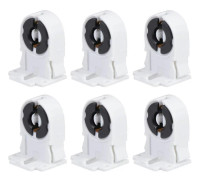 20 st Fluorescerande Lamphållare Skruvtyp T8/G13 Ej-shuntad Lamphållare Gravstenssockel Ersättning för LED Fluorescerande Rör