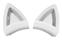 Avtagbara Katöron Silikon Dekorationer Förbättrar Hörlursstilar Fästen White Separate base