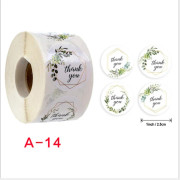 500x blommig tack klistermärke scrapbooking för pack seal lab A-14