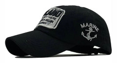 100 % bomull cap hatt för kvinnor män Vintage pappa hatt 3d brev broderi brev utomhus sport kepsar black 56-61cm