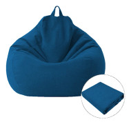 Bean Bag Cover Lazy Sofa Bekväm enfärgad Solstol Bean Bag Cover för vardagsrum Heminredning