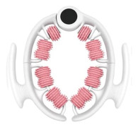 Anticellulitmassager, massagehjälp för eliminering av celluliter och vätskor, idealisk för ben och skinkor.