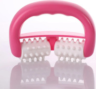 Handhållna anticellulitmassager, kroppsmassager djupvävnadsmassagestavverktyg för armar, ben, lår, skinkor rosa