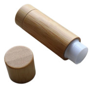 Tom Läppglans Bambu Kosmetisk Tub för Läppstift och Balsam