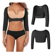 Överarmsformare Kompression Långärmad Dam Armformare Puckelrygg Hållning Bröststöd Push Up Toppar Rygg- och Ländryggsstöd Cu Svart L-xL Black L-xL