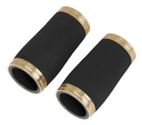 Klarinett Tillbehör Bakelit Klarinett Munstycke Rör med Svart Guld Trim, 2-Pack Kompatibel med Standard Klarinetter