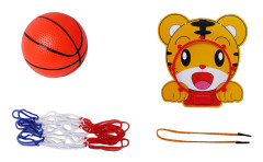 Barn leksak Basket Hoop Board Plast Hoop Set med inomhus hängande Hoops Game gul