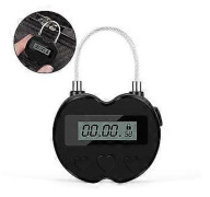 Smart Tidslås LCD-display Multifunktionell Elektronisk Timer för Resor, Vattentät USB-laddning