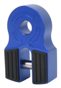 Winch Shackle Mount 30000lbs Laddar Järnstift Gummiskydd Universal för ATV Pickup Mjuk Shackle D Ring Blå