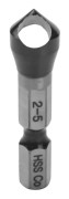 HRC89 TiAlN-beläggning 1/4 tum sexkantskaft försänkningsborr HSS-Co M35 kobolt avgradningsfasningsborr 2-5 mm