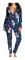 Kvinnors set Sexig knappkostym blue M